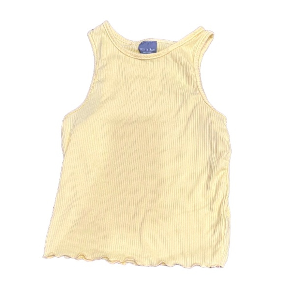 Olivia Rae Yellow Scoop Neck Tank Top Women’s Small